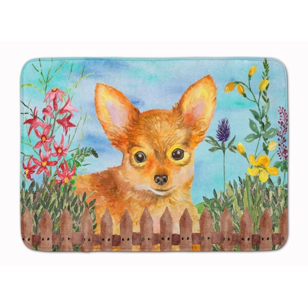 Carolines Treasures Toy Terrier Spring Machine Washable Memory Foam Mat CK1284RUG - main